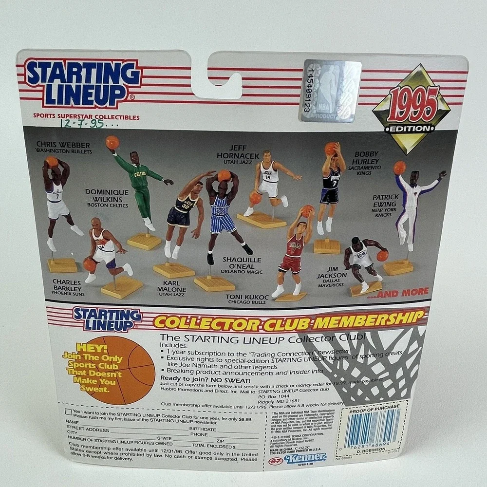 Starting Lineup 1995 David Robinson San Antonio Spurs Figure Hall Of Fame 50
